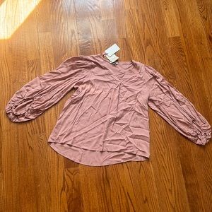 Andrée by Unit Medium Dusty Rose Blouse New with Tags